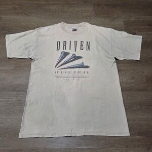 Vintage jesus Driven T Shirt Single stitched Distressed xl